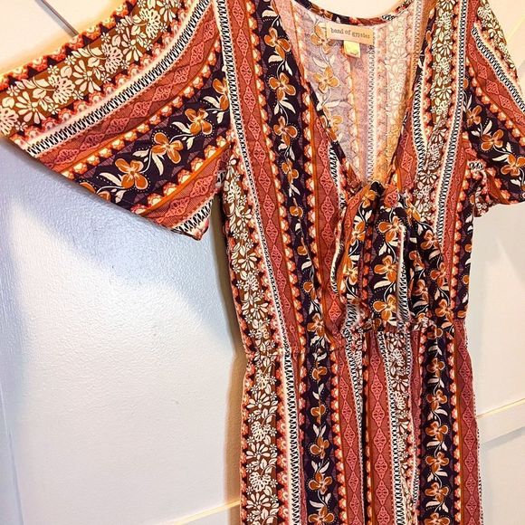 Band of Gypsies floral striped jumpsuit / romper Size Small. - Picture 4 of 9